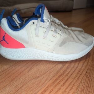 Jordan Athletic Sneakers in Cream and Blue